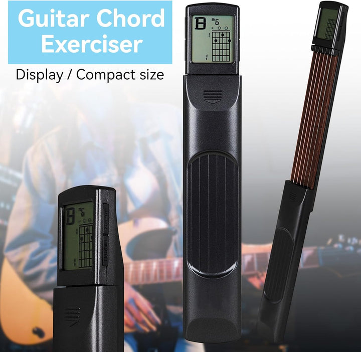 Gitarren Akkord Trainer Taschengitarre Tragbares Übungswerkzeug für Anfänger Gitarre Fingerspeicher