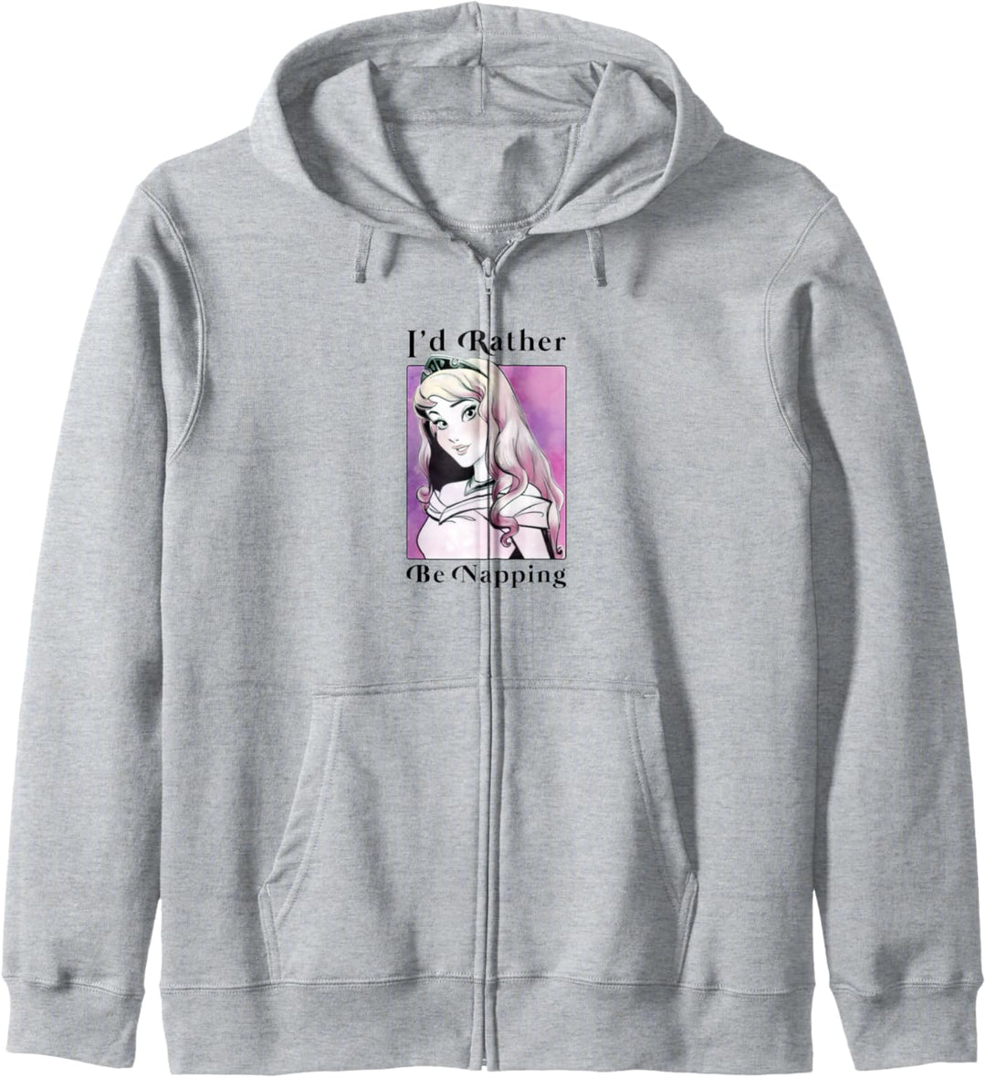 Disney Sleeping Beauty Aurora I'd Rather Be Napping Portrait Kapuzenjacke