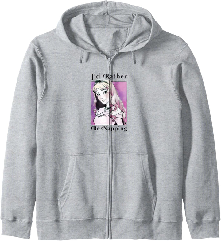 Disney Sleeping Beauty Aurora I'd Rather Be Napping Portrait Kapuzenjacke