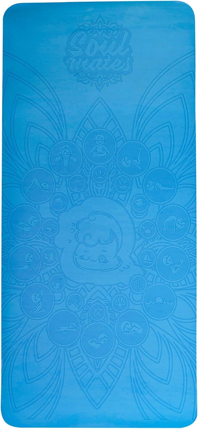 Kids Yoga Mats Blue, Blue