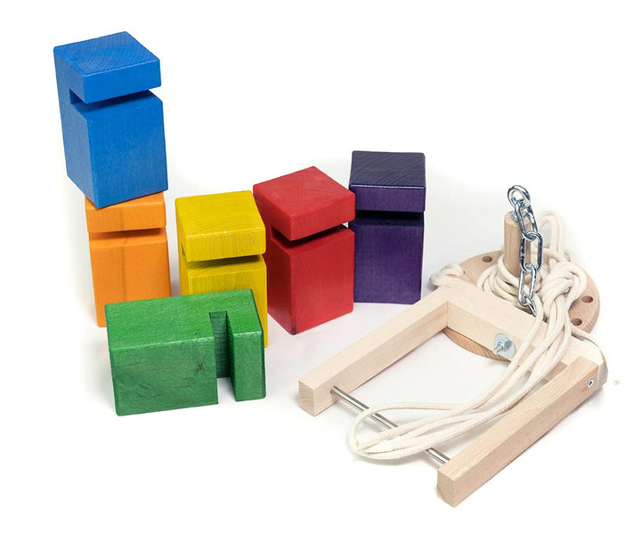 waelderspielzeug Kinder-Fröbelturm - Teamspiel für Kleinkinder von 4 bis 7 Jahren - das Original aus