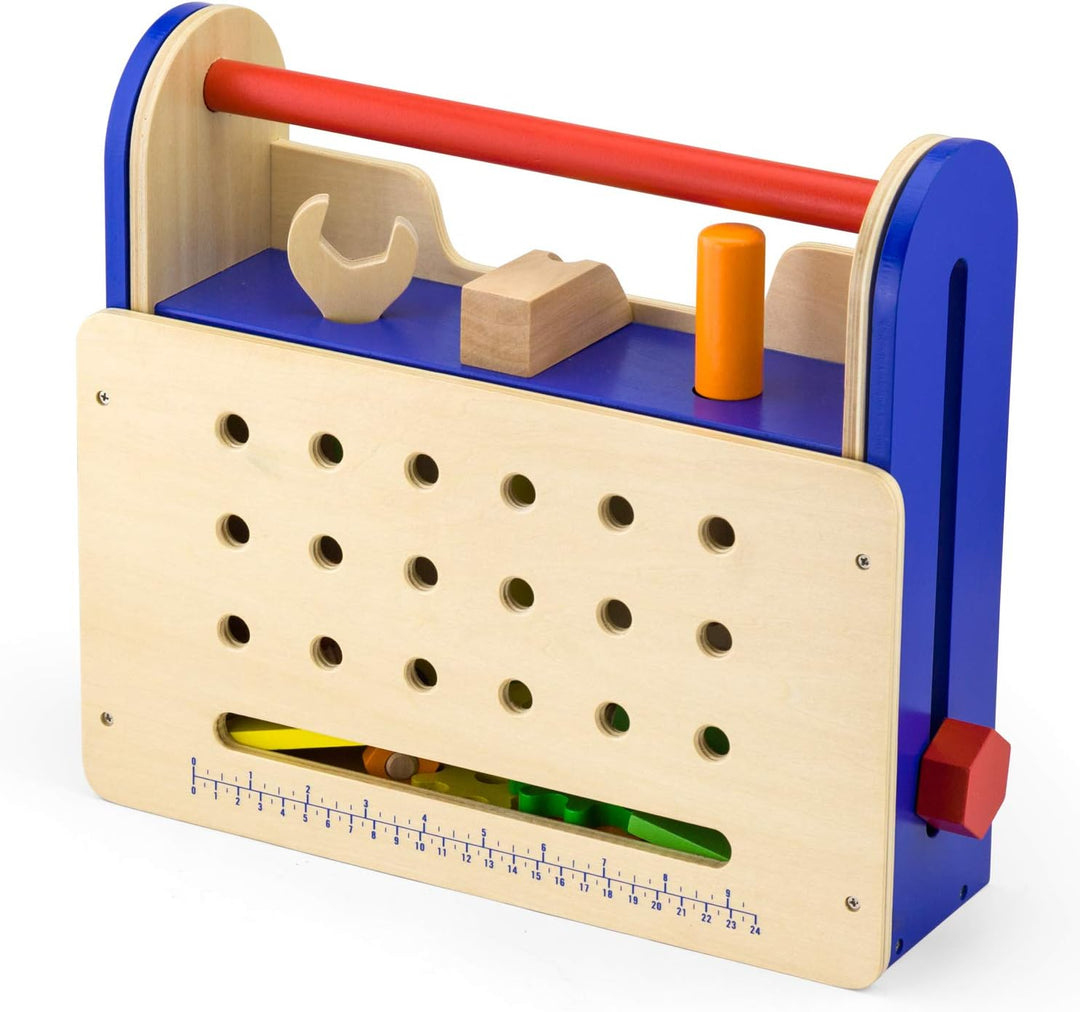 Viga Toys - Klappbare Werkzeug Box Werkzeugkasten, Werkzeugkasten