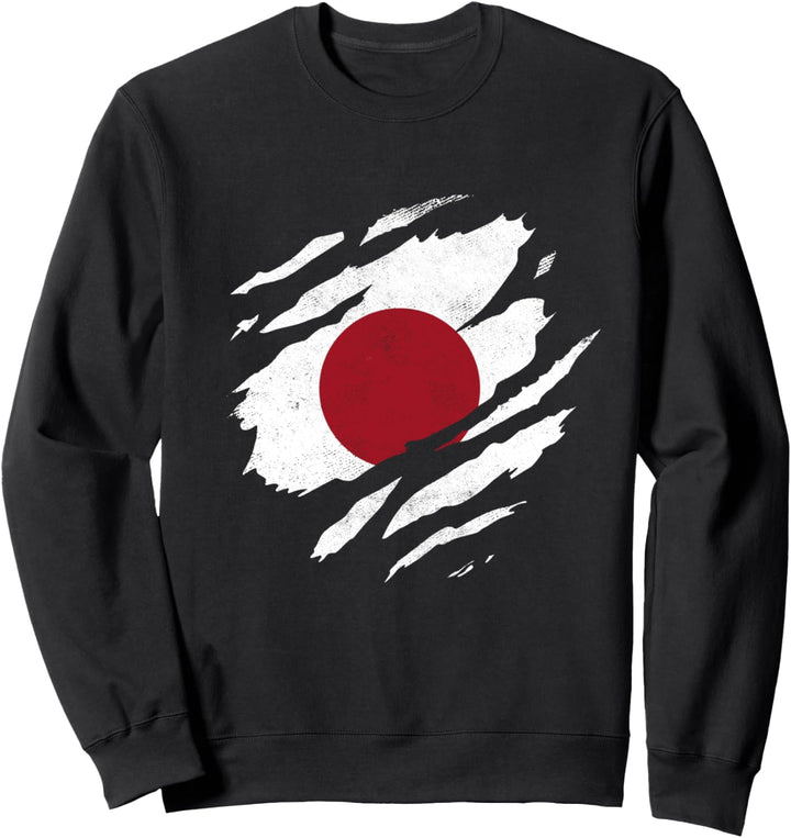 Japanische Fahne Otaku Nihon Nippon Japanisch Flagge Japan Sweatshirt