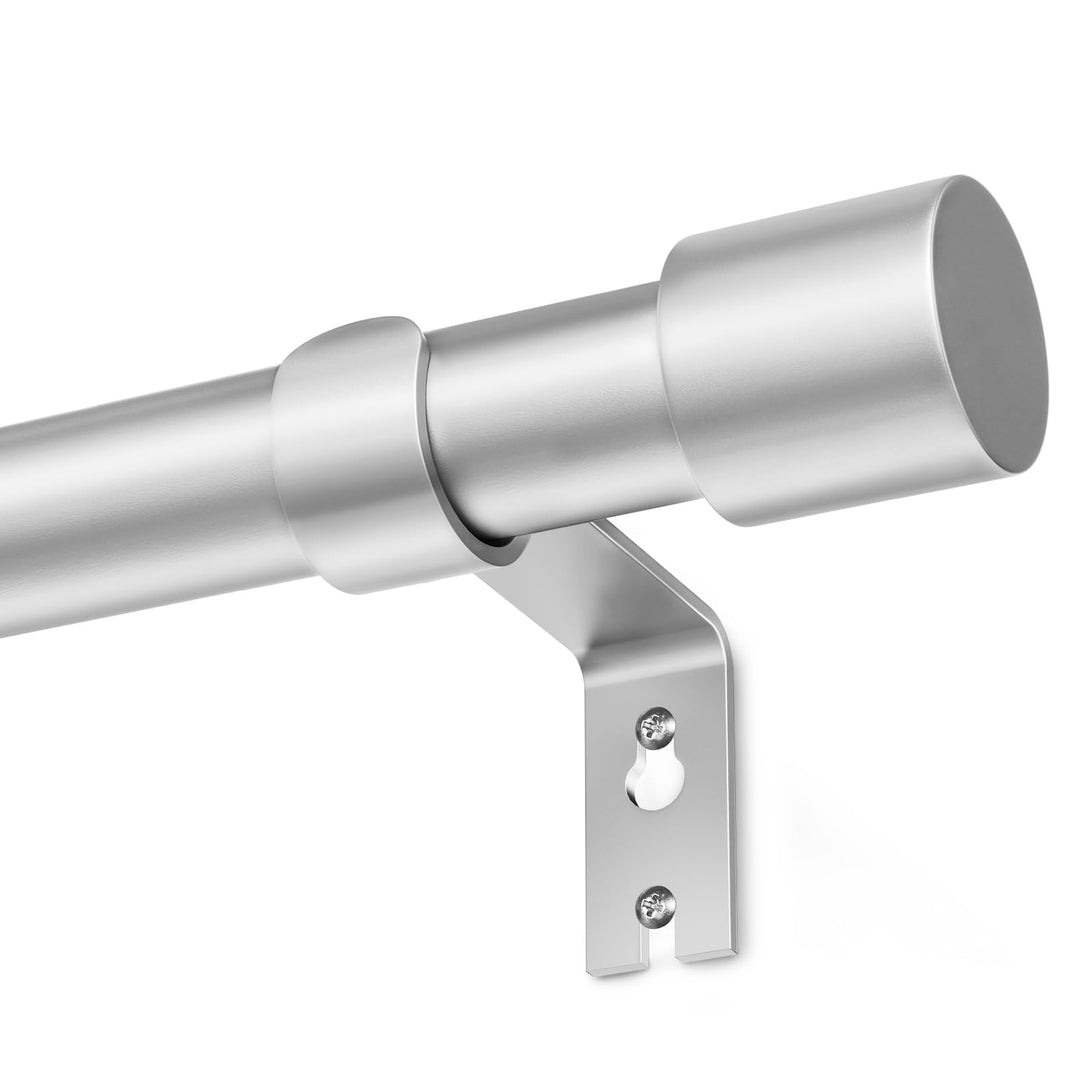 Silber Gardinenstange Vorhangstange Ausziehbar Curtain Rod Gardinenstangen für Fenster Outdoor (Silb
