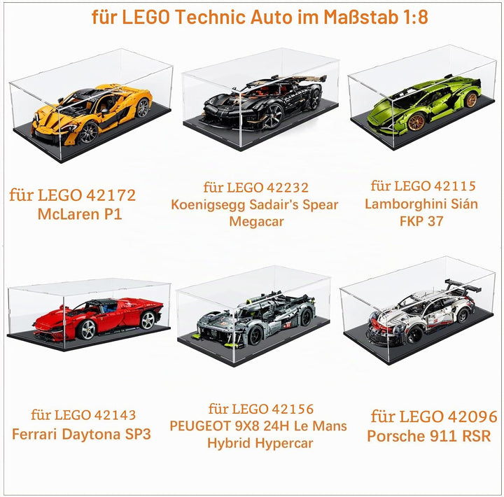 Acryl Vitrine Klar für Lego Actionfiguren Funko Pop Modell Skulptur Transparenter Plexiglas Display