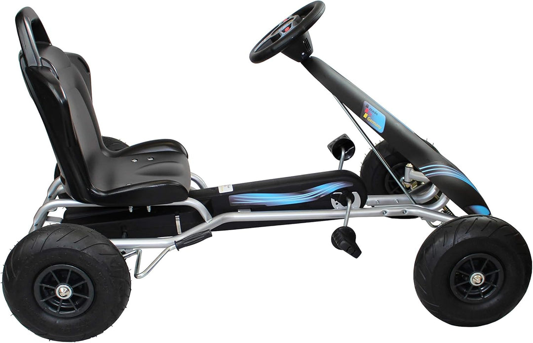 Ferbedo AR8P (Gokart/Kart in Silber/blau, ab ca. 5-11 Jahre) 112036, Silber/Blau