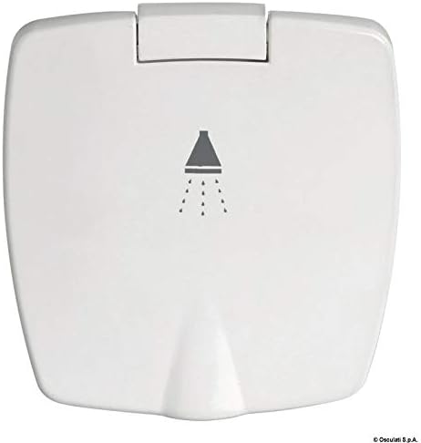 Doccia New Edge Inylon bianco doccia Tiger tubo Inox 4 m
