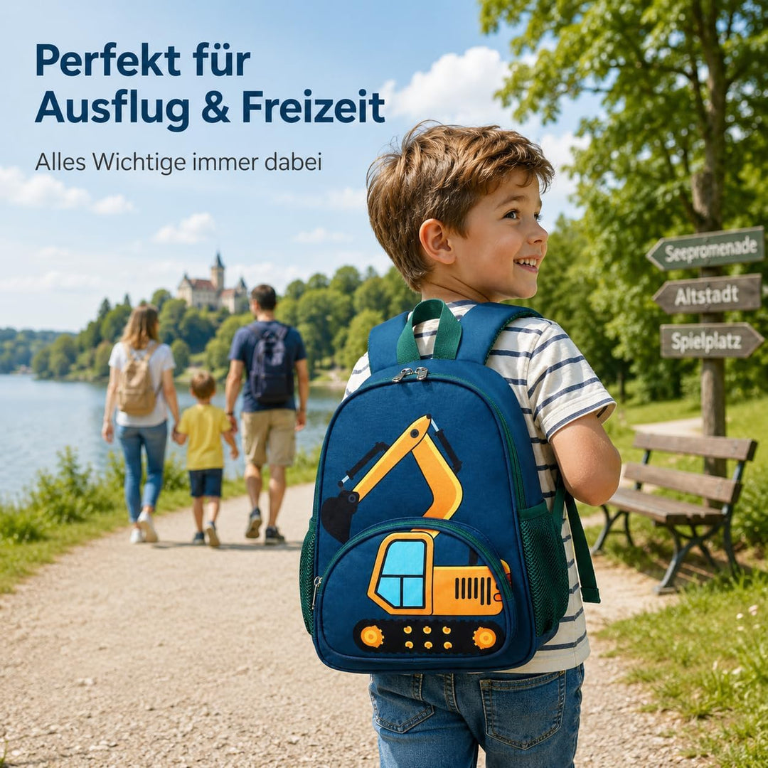 LOIDOU Kinderrucksack Jungen Kinder Rucksack Tagesrucksack Vorschulrucksack Kindergartentasche Schul