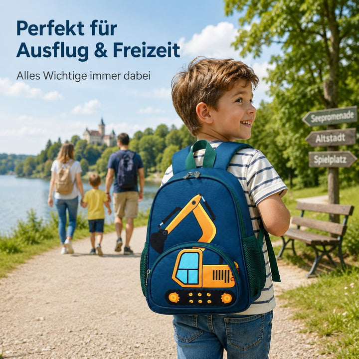 LOIDOU Kinderrucksack Jungen Kinder Rucksack Tagesrucksack Vorschulrucksack Kindergartentasche Schul