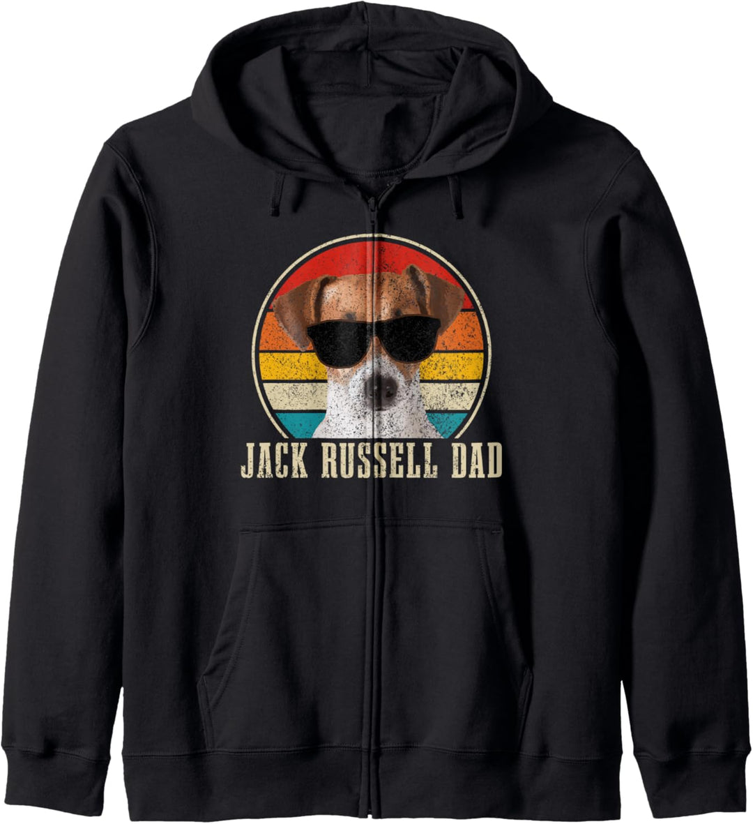 Jack Russell Terrier Vintage Hund Lustig Kapuzenjacke
