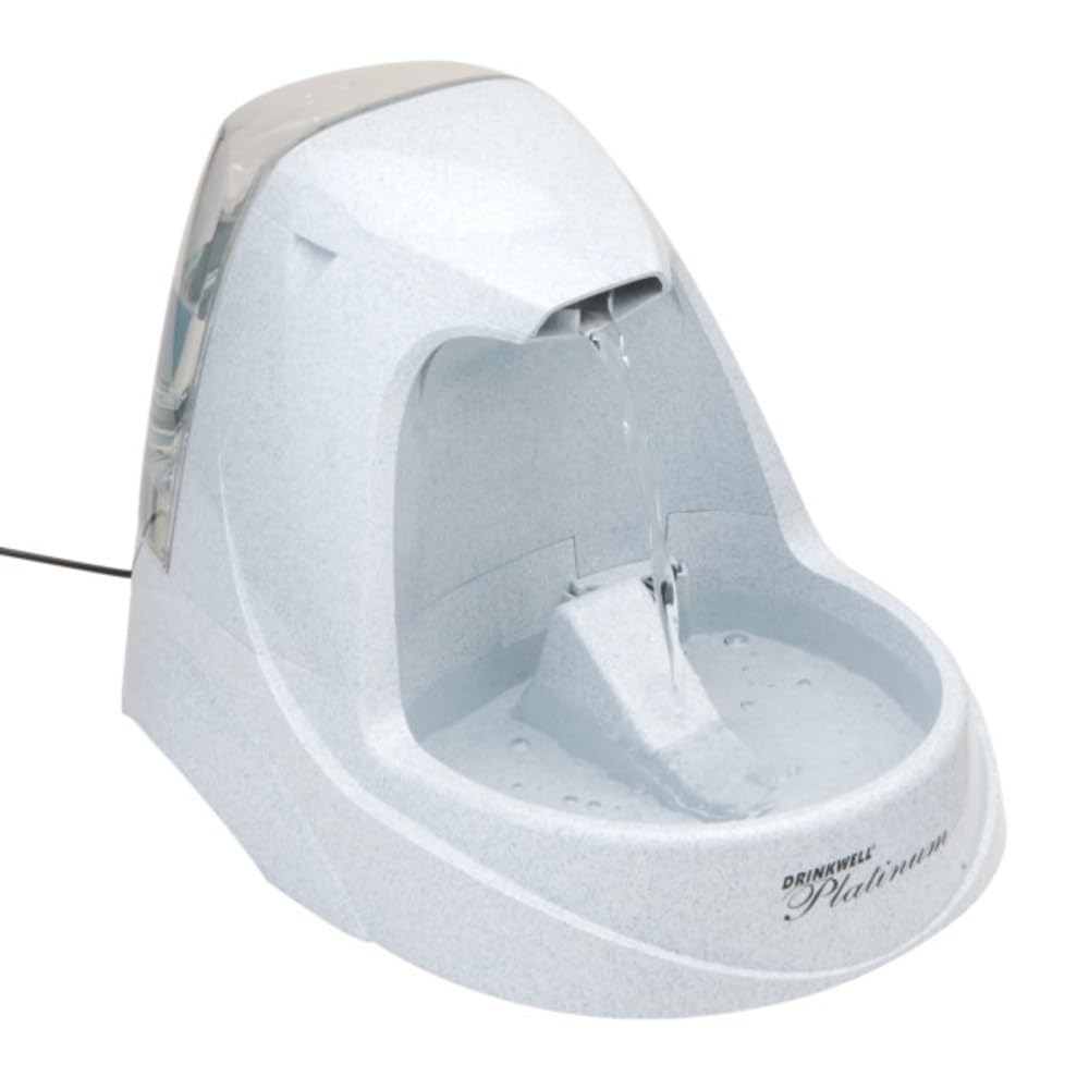 PetSafe - Drinkwell Platinum Wasserbrunnen für Hunde und Katzen, 5 l, Wasserspender für Haustiere, e