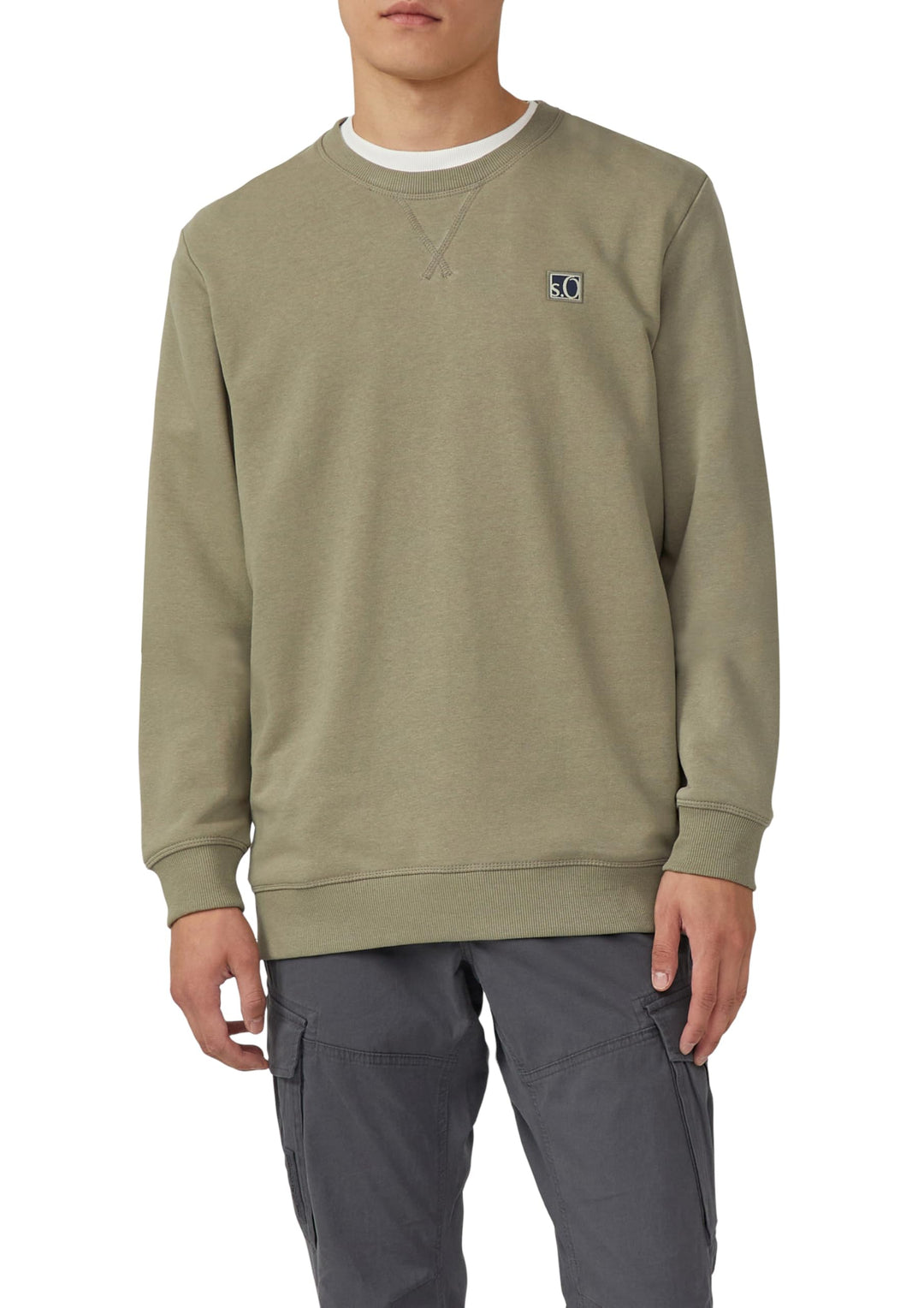 s.Oliver Sweatshirt aus Baumwollmix mit Crew Neck S 7853, S 7853