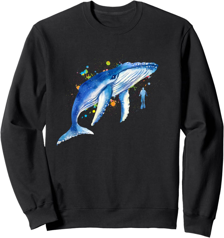 Blauwal Taucher Wale Sweatshirt
