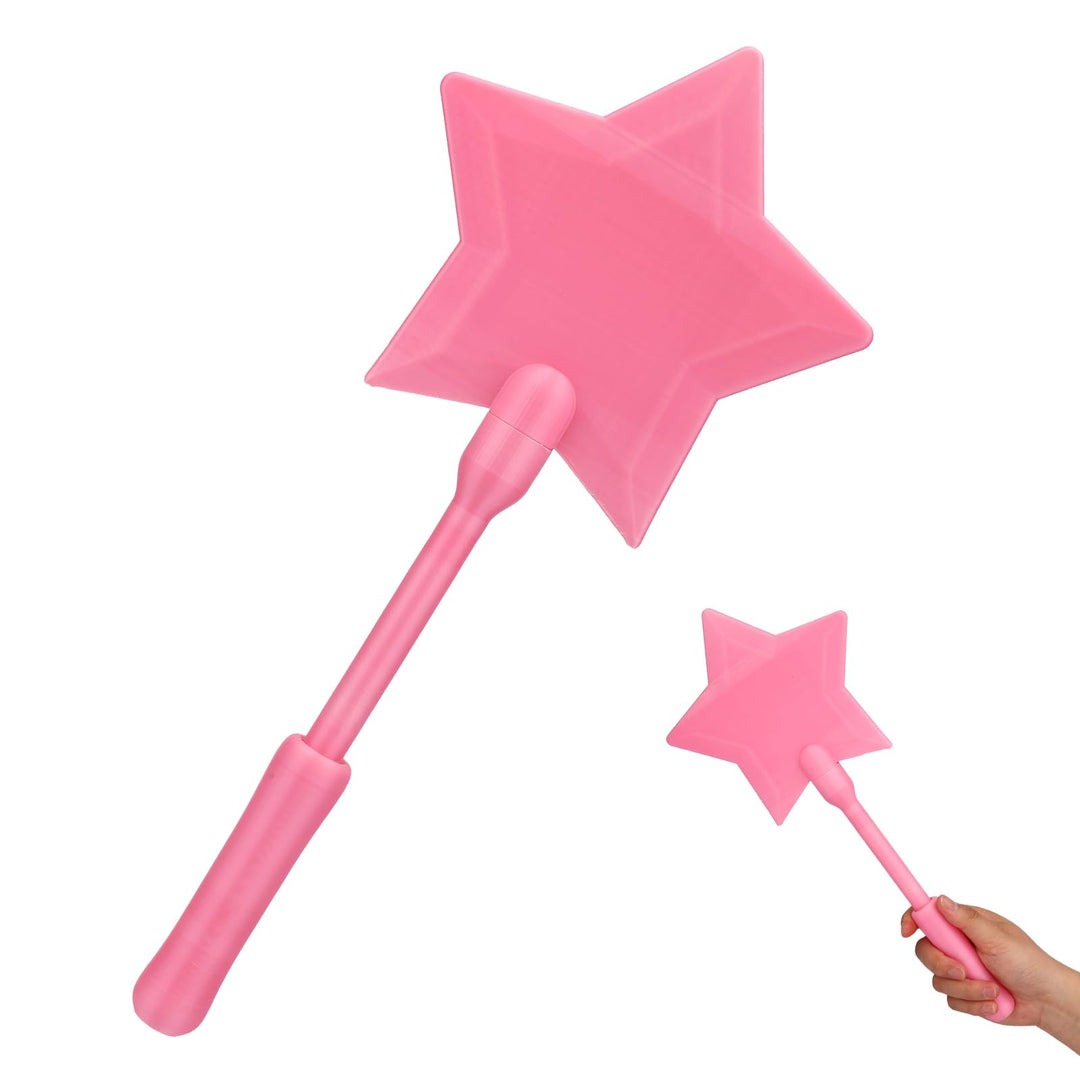 Kreditkarten Zauberstab Rosa, Lustiger 3D-Gedruckt Tippen zum Bezahlen Sternenzauberstab Kartenhalte