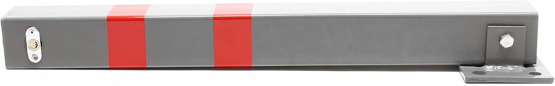 Wiltec Parkpfosten 700 x 160 x 110 mm, Parkplatzsperre klappbar eckig, Absperrpfosten aus Stahl, Par
