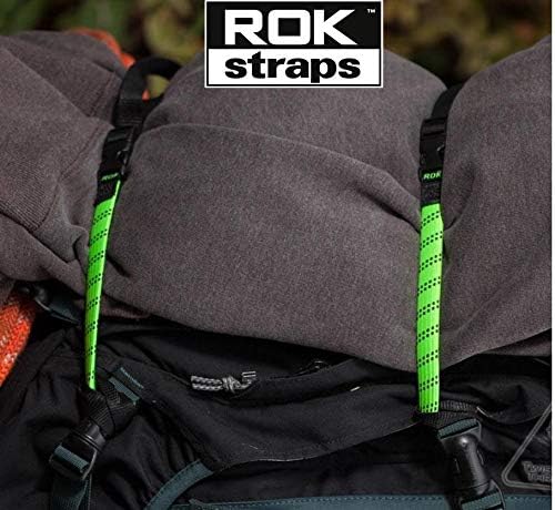 Oxford ROK305 Rok Straps verstellbare Riemen MD, 16 mm, Schwarz + Blau/Grün, ROK305