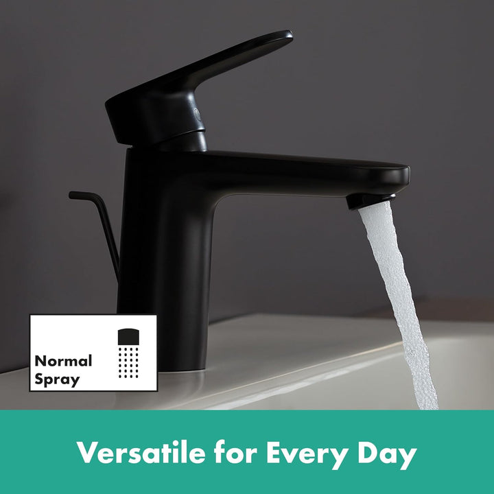 hansgrohe Vernis Blend - Waschtischarmatur mit Zugstangen-Ablauf, Wasserhahn Bad mit Auslauf Höhe 88