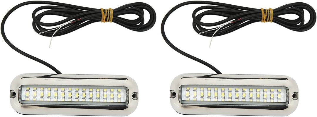 2 Stück Bootsnavigationslicht,Boots-Unterwasser LED Leuchten,Marine LED Leuchten 42 LED Wasserdichte