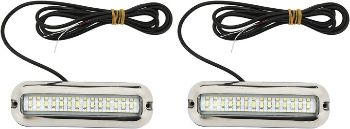 2 Stück Bootsnavigationslicht,Boots-Unterwasser LED Leuchten,Marine LED Leuchten 42 LED Wasserdichte