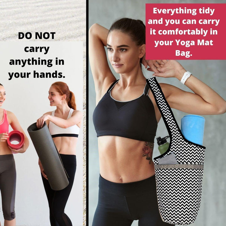 Yoga-Tasche für Matte und Handtuch, Kühltasche, Damen, für Matte, Handtuch, Mikrofaser, Yogatasche,