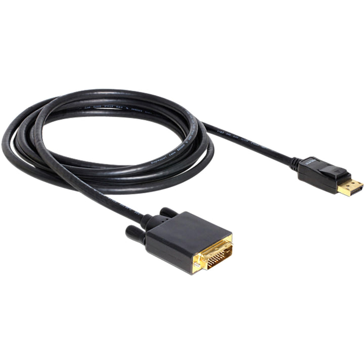 Delock Kabel DisplayPort 1.1 Stecker > DVI 24+1 Stecker Passiv 3 m schwarz