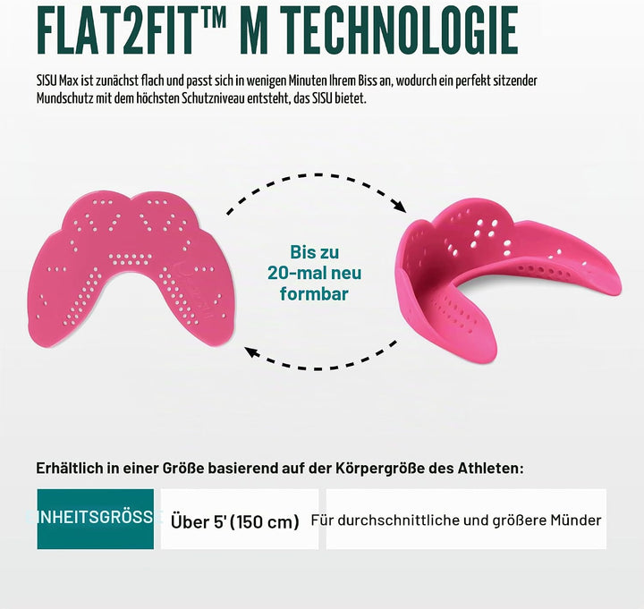 SISU Erwachsene Nextgen Max Zahnschutz Einheitsgrösse Pink, Einheitsgröße Pink