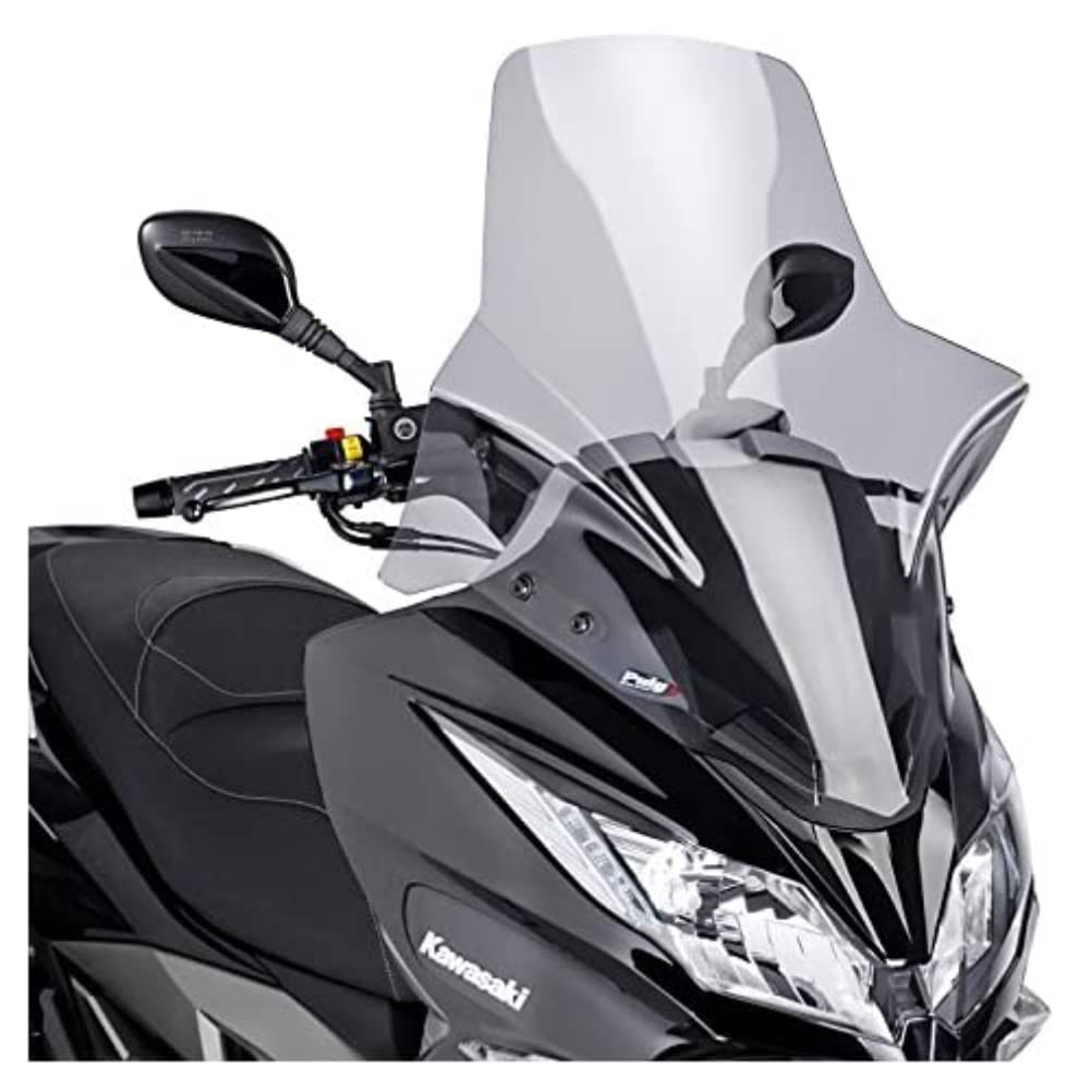 Puig 7020H Windschutzscheibe Cockpitverkleidung Touring für Maxiscooter Kawasaki J300 2014-2015, Get