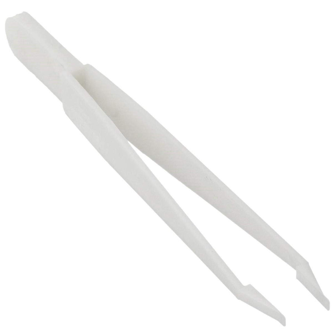 Uhrmacher Profi Batterie Wechsel Pinzette Kunststoff weiss Swiss Made Kornzange