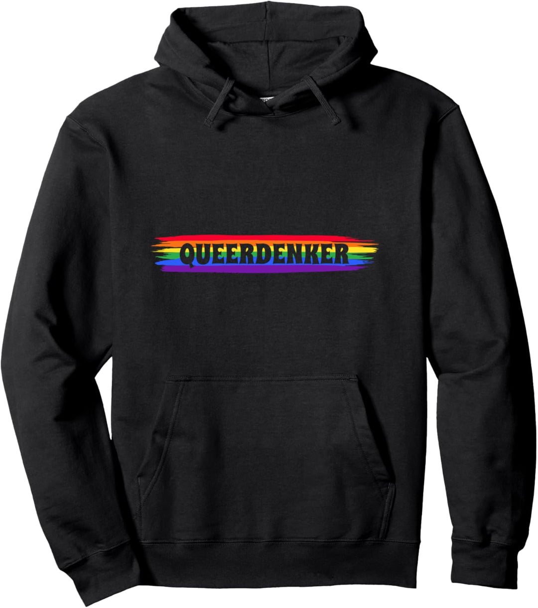 Queerdenker Gay Pride Regenbogenfahne LGBTQ Flagge Pullover Hoodie