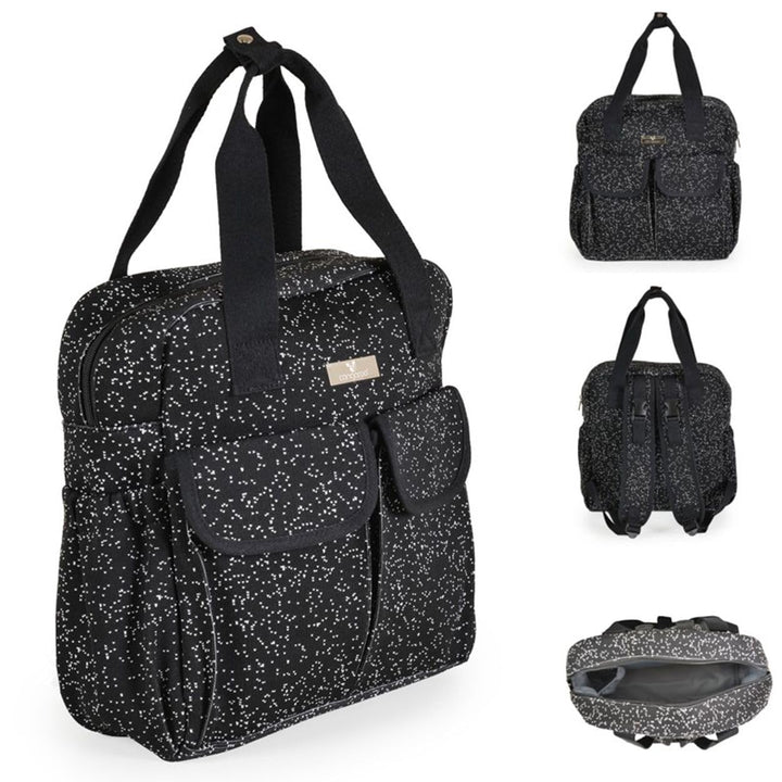 Cangaroo Wickeltasche Mivida Clips Wickelunterlage Reissverschluss Schultergurte schwarz, Schwarz