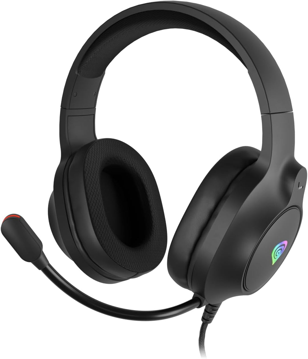 Genesis Neon 213 RGB Gaming Headset, Over-Ear Kopfhörer mit Mikrofon, 50mm Treiber, LED Beleuchtung,