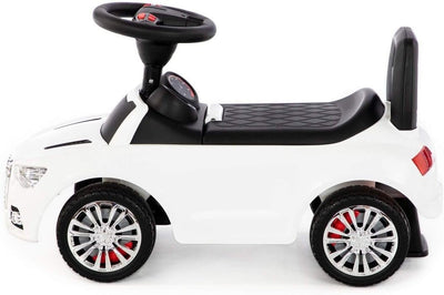 Polesie Rutscher Supercar No2 Weiss, geeignet ab 1 Jahr I Modernes Design I Soundmodul I Aufbewahrun