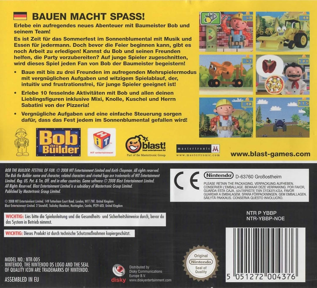 Bob der Baumeister: Fest der Freude Nintendo DS, Nintendo DS