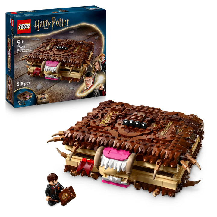 LEGO Harry Potter Beissendes Monsterbuch der Monster – Interaktives Spielzeug mit Rückziehmotor und