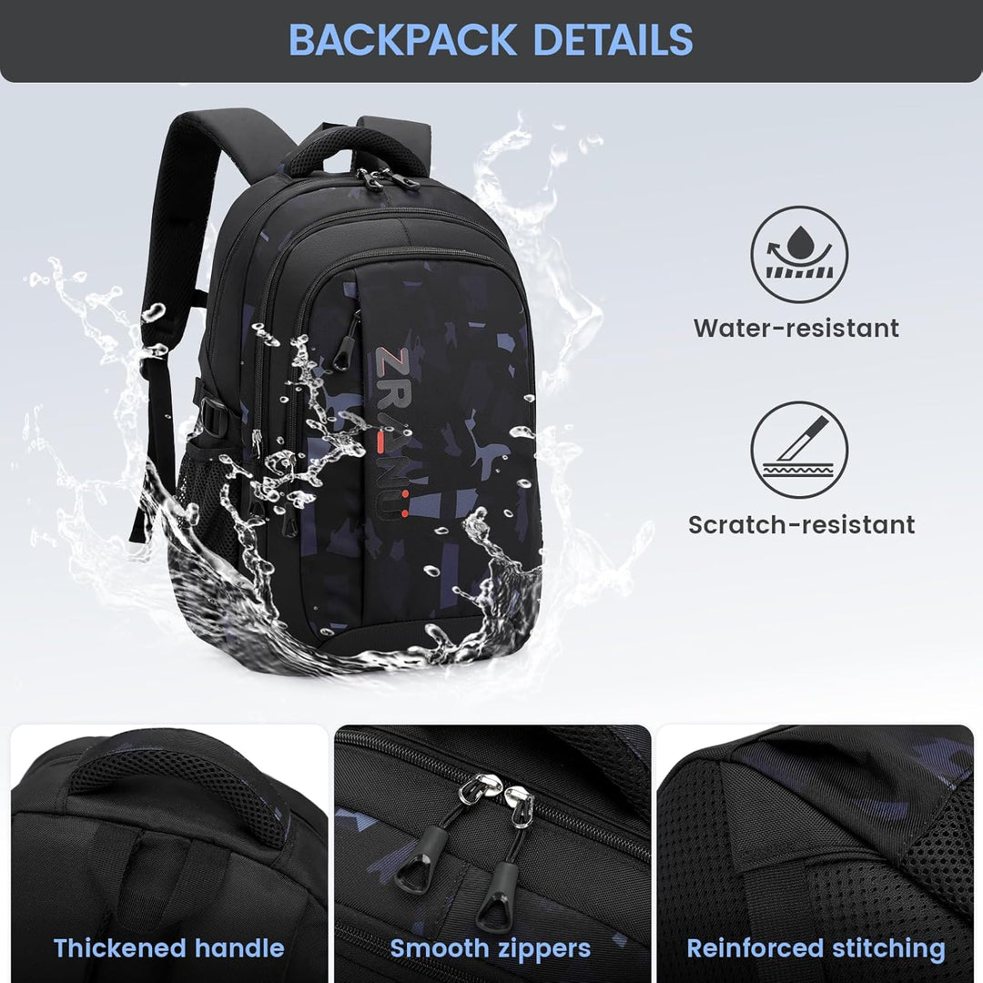 Amythe Rucksack Teenager Schulrucksack - Lässiger Daypack Herren, Schultasche für Jungen der 4.- 9.