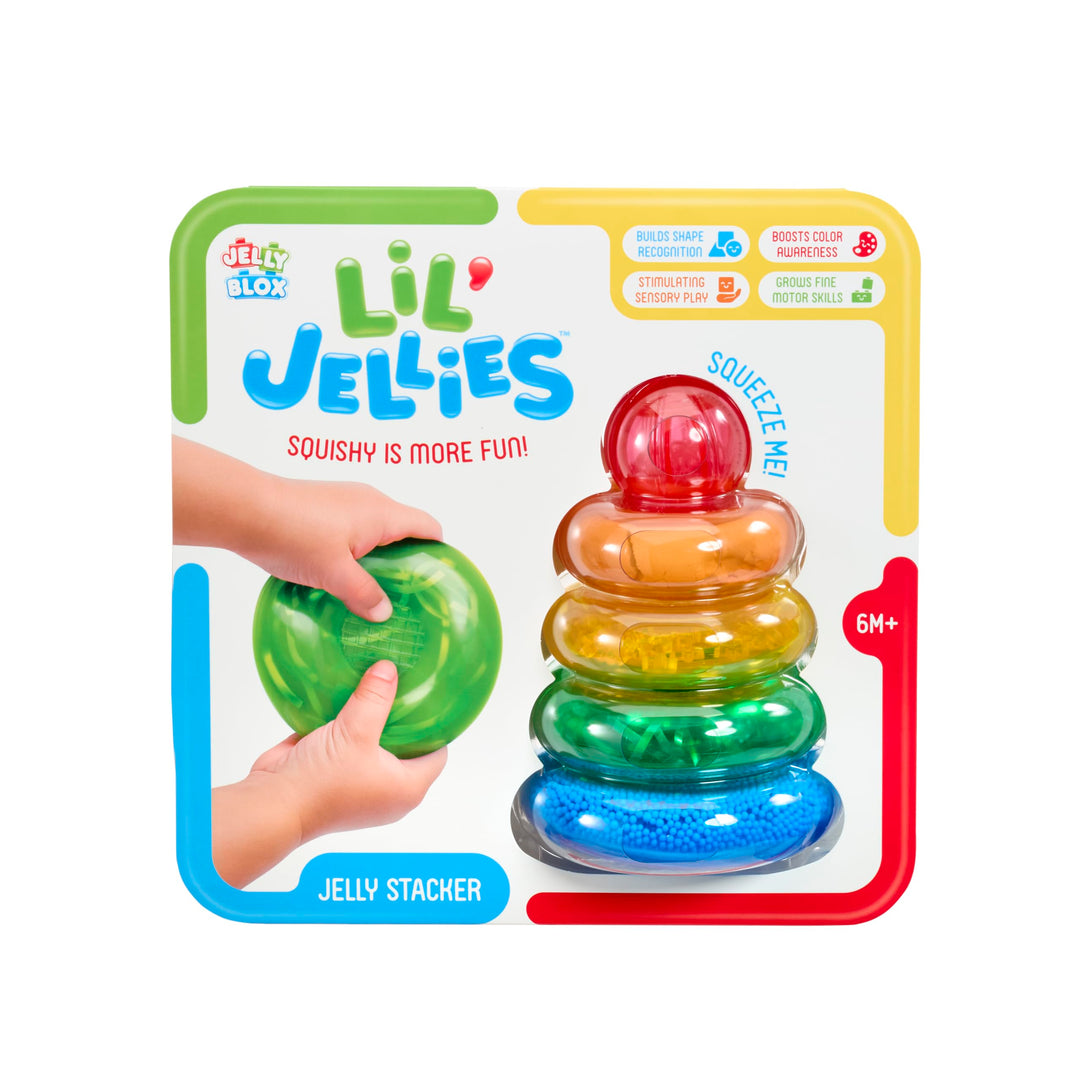 Goliath – Lil’ Jellies - Jelly Stacker | Stapelspielzeug für Babys – Weiche sensorische Squishy-Ring