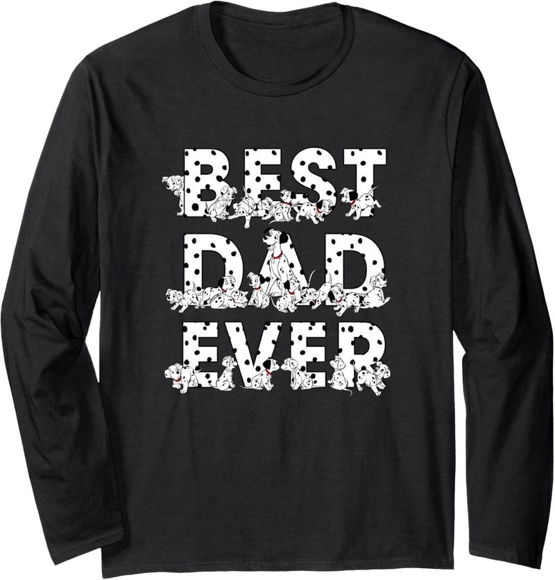 Disney 101 Dalmatiner Best Dad Ever Langarmshirt