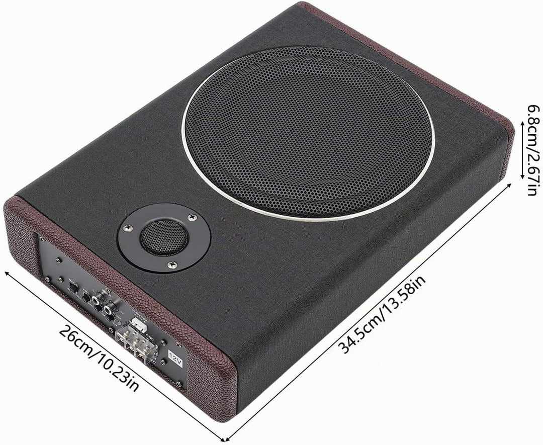 Ciounmb 8" Untersitz-Subwoofer: 600W Maximalleistung, 200W Eingangsnennleistung, 34.5266.8cm, Aktiv-