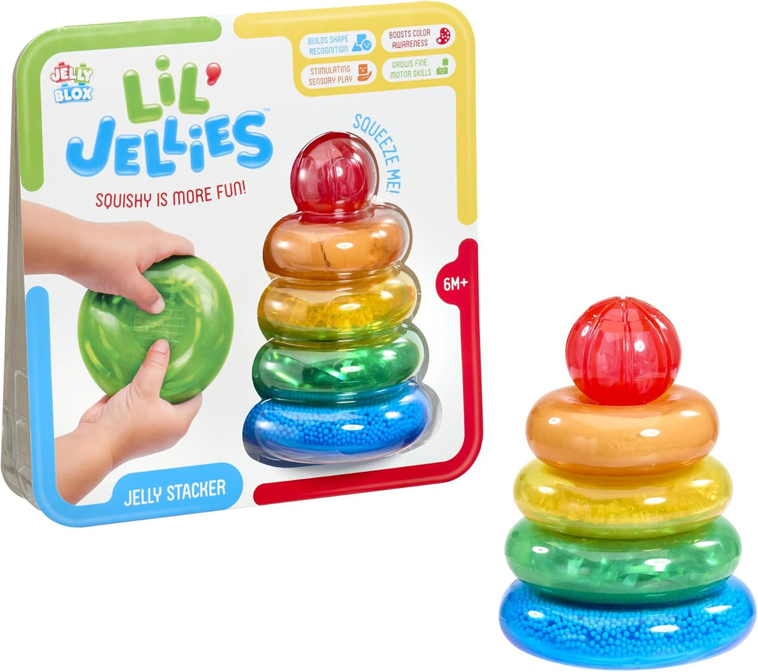 Goliath – Lil’ Jellies - Jelly Stacker | Stapelspielzeug für Babys – Weiche sensorische Squishy-Ring