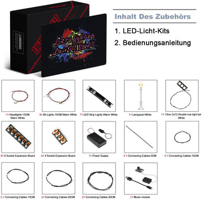 BrickBling Music Version Led Beleuchtungsset für Lego Jazz Club, Dekorationsbeleuchtungsset für Lego