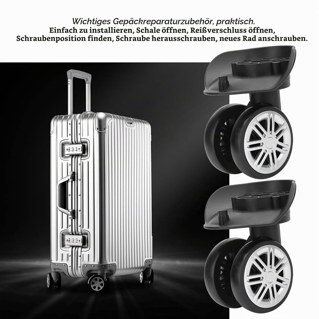 Ersatz für Kofferräder, Andere Bergsteiger- und Campingartikel, 1 Paar Outdoor-Stummschaltung, Zweir