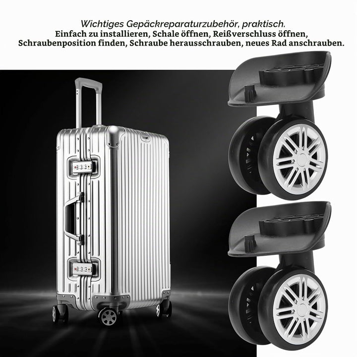 Ersatz für Kofferräder, Andere Bergsteiger- und Campingartikel, 1 Paar Outdoor-Stummschaltung, Zweir