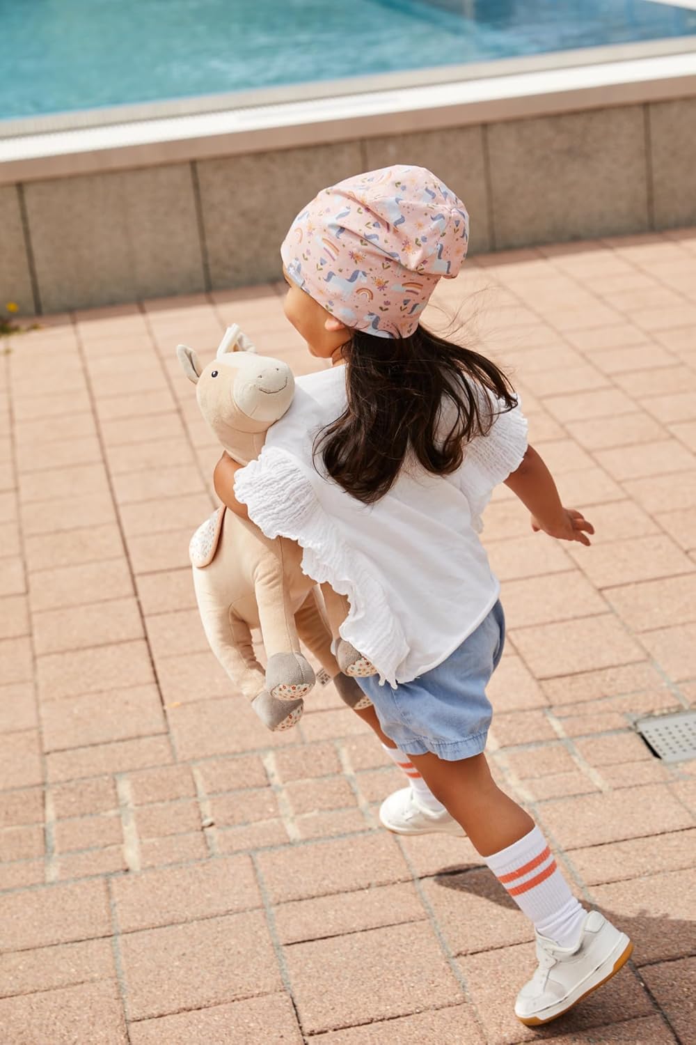 Sterntaler Kuscheltier L Pferd Sunny - Kuscheltier für Baby und Kinder aus weichem Stoff - Spielzeug