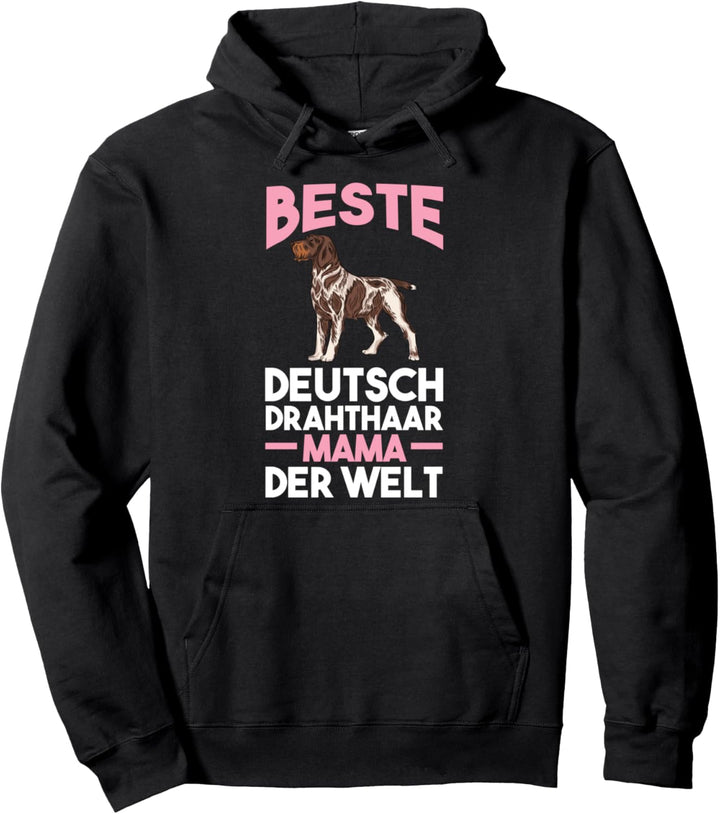 Hundemama Mutter Deutsch Drahthaar Pullover Hoodie