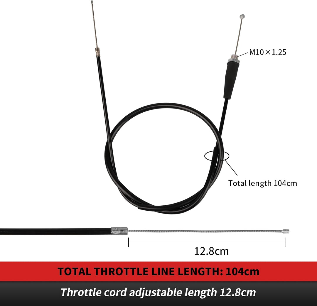 Nibbi Schnellgasgriff Handle 1 Aluminium Ribbon Kabel Handle Kit, Das Einen Gashebel, Einen Gasgriff