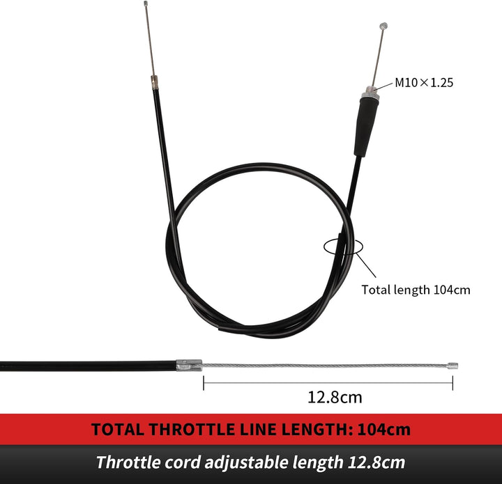 Nibbi Schnellgasgriff Handle 1 Aluminium Ribbon Kabel Handle Kit, Das Einen Gashebel, Einen Gasgriff