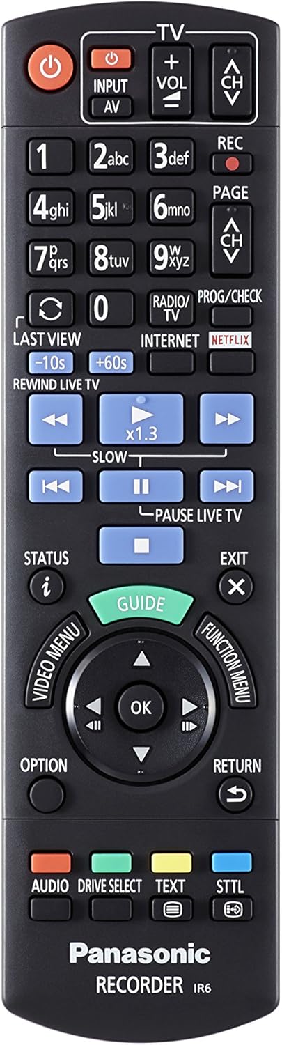 Panasonic DMR-UBC70EGK UHD Recorder (500GB HDD, 4K Blu-ray Disc, WLAN, 4K VoD, UHD TV Empfang, 2x DV