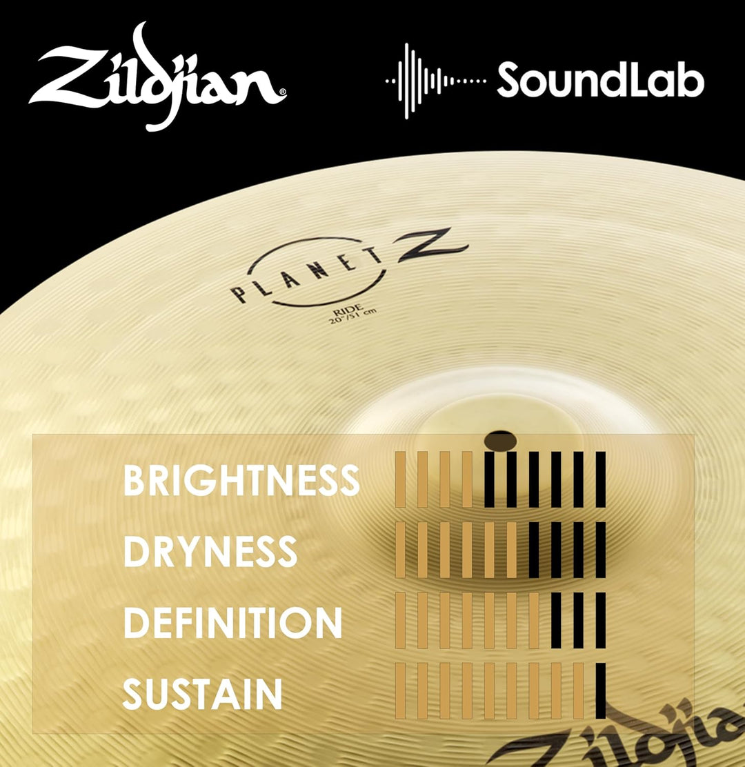 Zildjian ZP20R Planet Z Series - Ride Cymbal - 20" 20'' Ride Planet Z - Neues Modell, 20'' Ride Plan