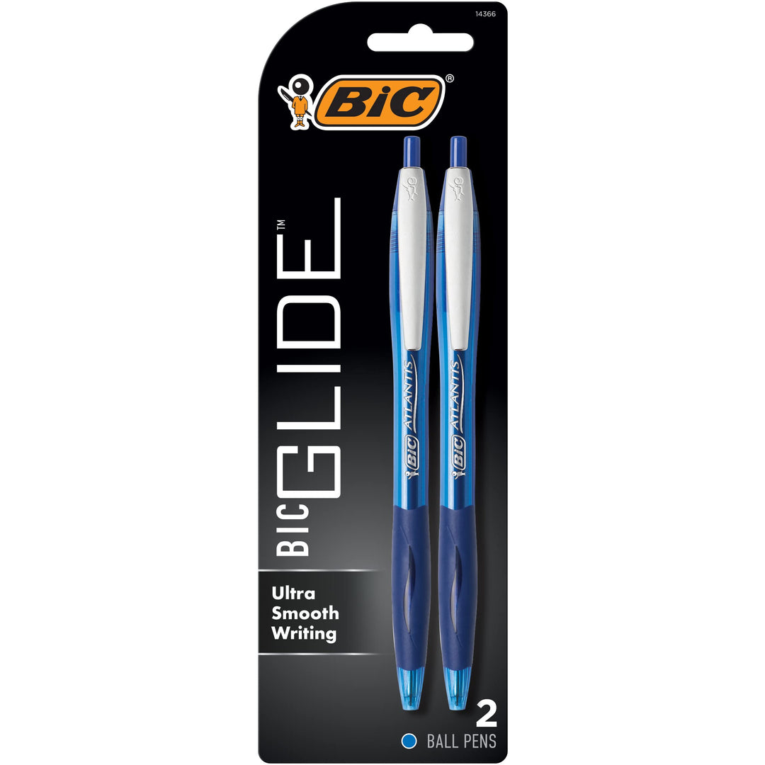 BIC Atlantis Original Druckkugelschreiber 2 Count blau, blau 2 stück (1er Pack)