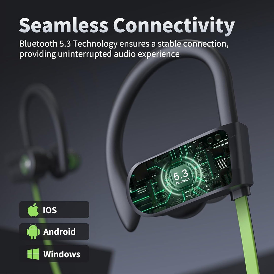 Bluetooth Kopfhörer Kabellos Ohrhörer mit Bluetooth 5.3 Wireless HD Deep Bass Stereo Sound Isolation